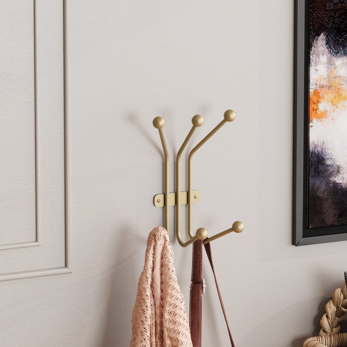 Wallity Ant-A Gancho de pared metálico Dorado